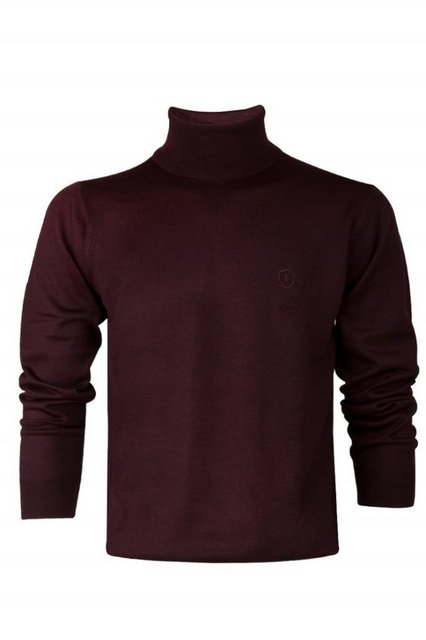 Kiğılı bordo balıkçı yaka kazak