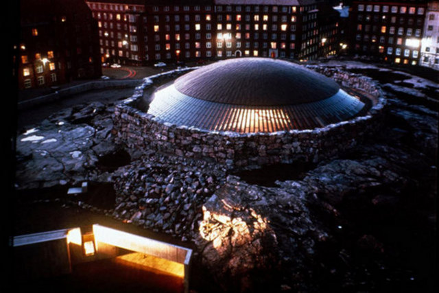 Temppeliaukio Kilisesi (1969) — Helsinki, Finlandiya -