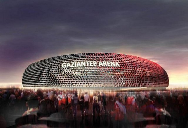GAZİANTEP ARENA: 103 dönüm arazi üzerine yapılıyor. 27 Aralık'ta ihalesi yapılacak. 33 bin seyirci kapasiteli. Tribün altları sporları ile değerlendirilecek.
