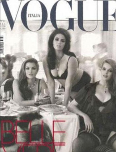 Üç kıvrımlı mankenin dergi kapağındaki pozyarı çok konuşulmuştu..