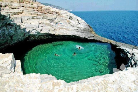 Natural Havuz, Thassos Adası,Yunanistan