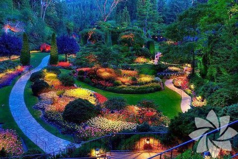 The Butchart Gardens in Brentwood Bay,Kanada
