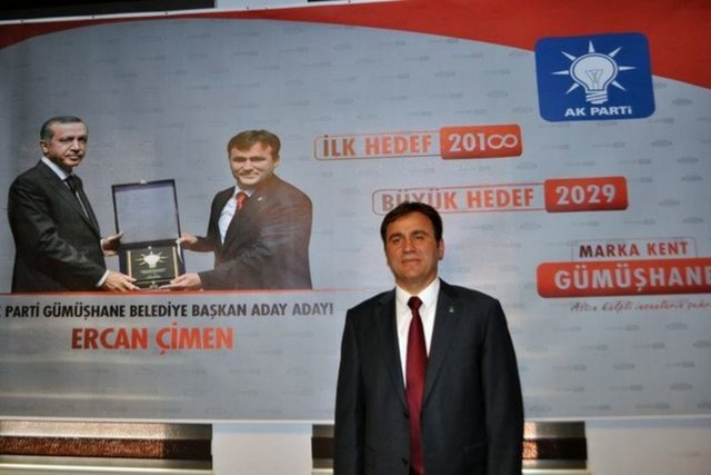 Ercan Çimen. 1966 Gümüşhane doğumlu