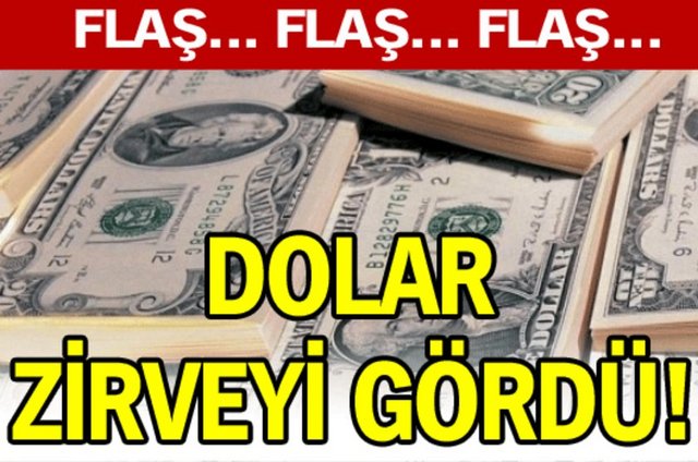 Dolar, Fed'in kısa sürede geri çekilmeye başlayacağı endişeleriyle üç - haftanın zirvesini gördü. 2,05 lirayı aşan dolar, TL karşısında üç - haftanın en yüksek seviyesini gördü.