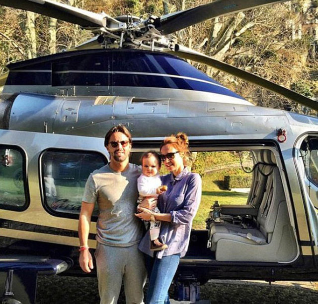 2015 Mart ayında ise Sophia ve aiesinin rotası babasının doğum gününü kutlayacakları İtalya'daki Como Gölü kıyıları oldu. -