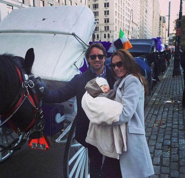 Geçen yıl Kasım ayında Tamara Eccletone ve Jay Rutlahd, kızları Sophia ile birlikte New York gezisine çıktı. -