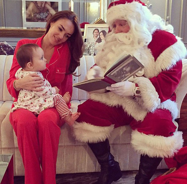 Sophia için özel Noel Baba. -