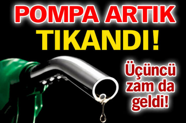 Motorin fiyatına bu geceden geçerli olmak üzere 8 kuruşluk zam yapıldı. Bu - hafta önce LPG fiyatlarına 30 kuruşluk artış ardından da benzine 9 kuruş - zam yapılmıştı.