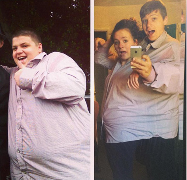 Mucize değişim  ABD'nin Kaliforniya eyaletinde yaşayan 21 yaşındaki John David Glaude, diyet ve egzersiz yaparak 163 kilodan 90 kiloya düşmeyi başardı...