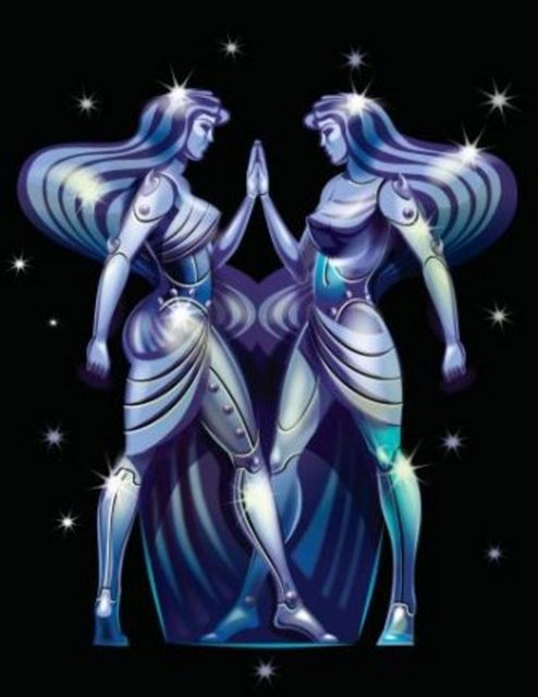 İkizler - Zekam parlak, dilim kıvrak, - her konuya elim yatkın, - sıkıntıya hiç gelemem, - bir de karar verebilsem!...