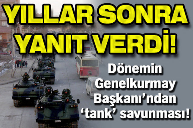 28 Şubat Davası'nda savunmasını yapan dönemin Genelkurmay Başkanı emekli Orgeneral İsmail Hakkı Karadayı, Sincan'da yürüyen tanklarla ilgili olarak, "Haberim yoktu. Arkadaşlara sordum, 'Tatbikattır' dediler" diye konuştu.