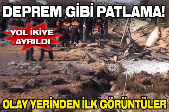 Gaziantep'te 2. Organize Sanayi Bölgesi'ndeki bir caddeden geçen doğalgaz boru hattında patlama meydana geldi. 2 kişinin yaralandığı patlama sonrası caddede boydan boya yarık meydana geldi.