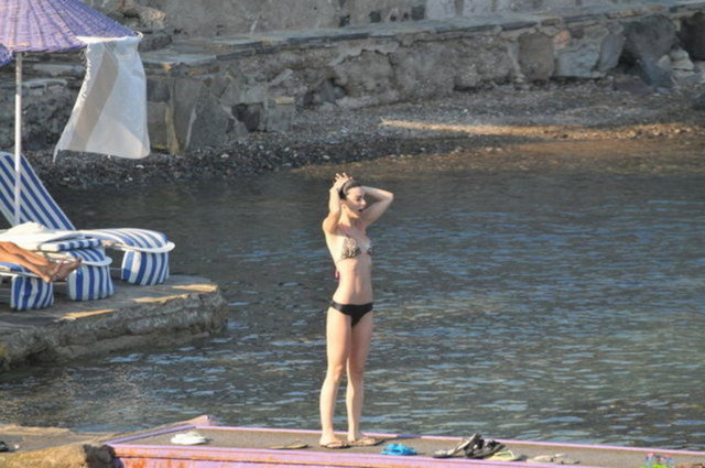 Muhteşem Yüzyıl'ın Nurbanu Sultan'ı olan Merve Boluğur, Bodrum'da tatil yaptı.