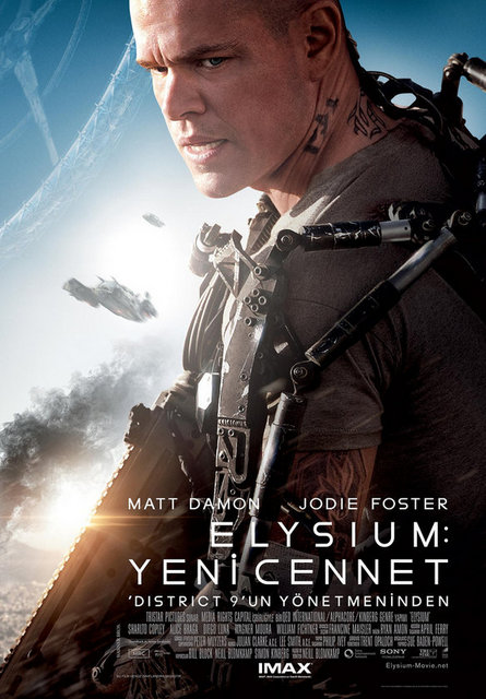 8-Yeni Cennet (Elysium) (2013) -  - Şüphesiz 2013'te çekilen en iyi Hollywood bilimkurgusu... Distopik bilimkurgu alanına 'sanal şehir' alışkanlığını sokmasıyla değerlenen "Elysium", "Yasak Bölge 9" ile ünlenen Neill Blomkamp'a çok şey borçlu.