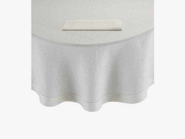 Habitat' tan Albany beyaz masa örtüsü.