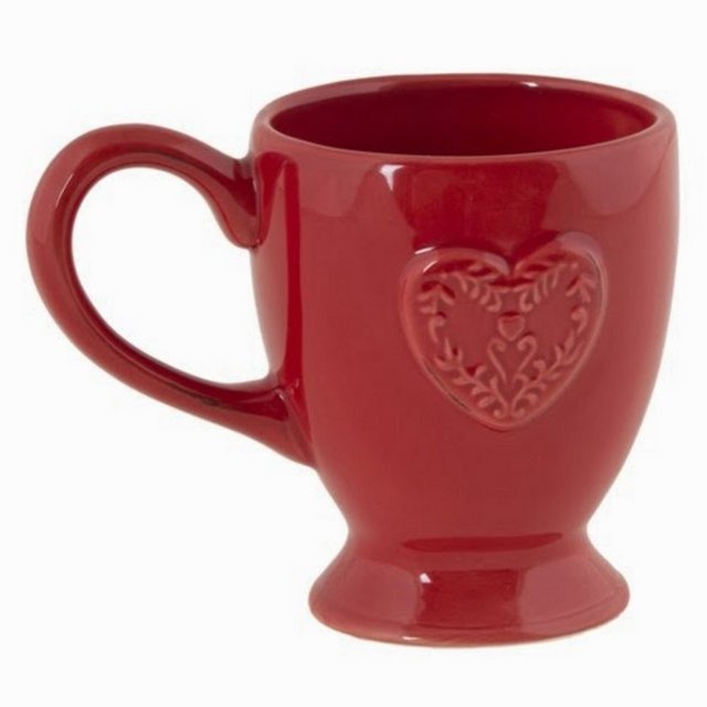Yemek sonrası sıcak içecek servisi için Mudo Concept Heart Mug.