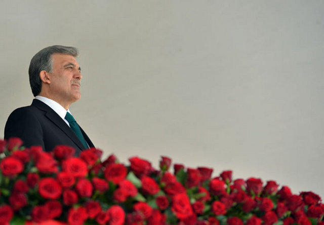 Cumhurbaşkanı Gül Atatürk Kültür Merkezi'ndeki 29 Ekim Cumhuriyet Bayramı törenlerinde .