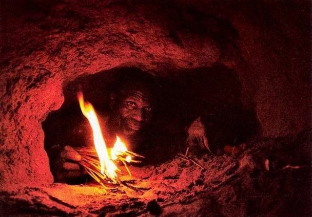 Önüne geleni yemek sanan piton adamın kolunu kapıyor. Avcının kolunu piton tarafından yutulunca, diğer iki kişi adamı dışarıya çekiyor. Pitonun ağzını kesen avcı kolunu kurtarıyor.