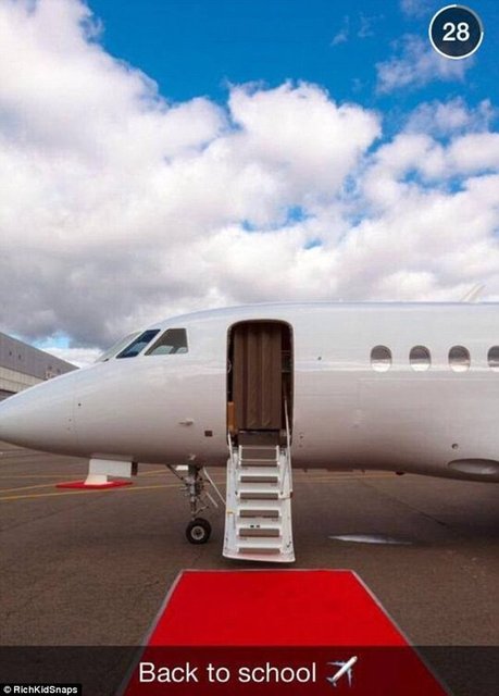 "Okula dönüş vakti" (özel jet ile)