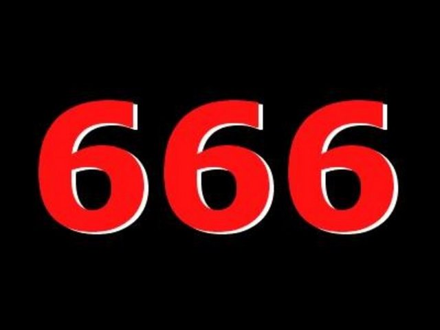 Картинка с надписью 666