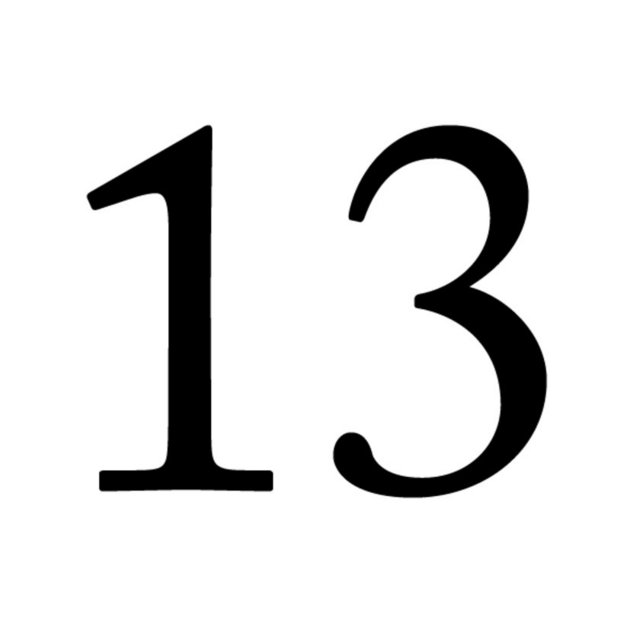 13. Число 13. Цифра 13 красивая. Цифра 13 на белом фоне. 13 Надпись.