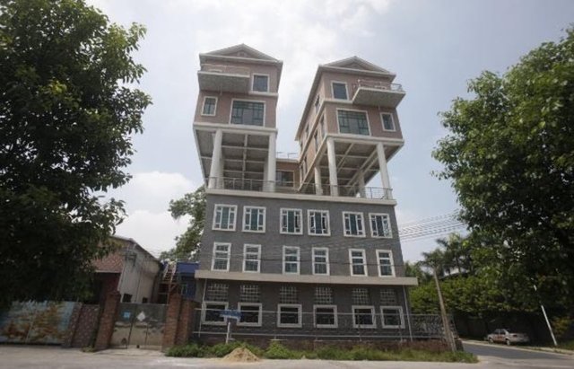 Çin'in Dongguan bölgesinde bir ev.