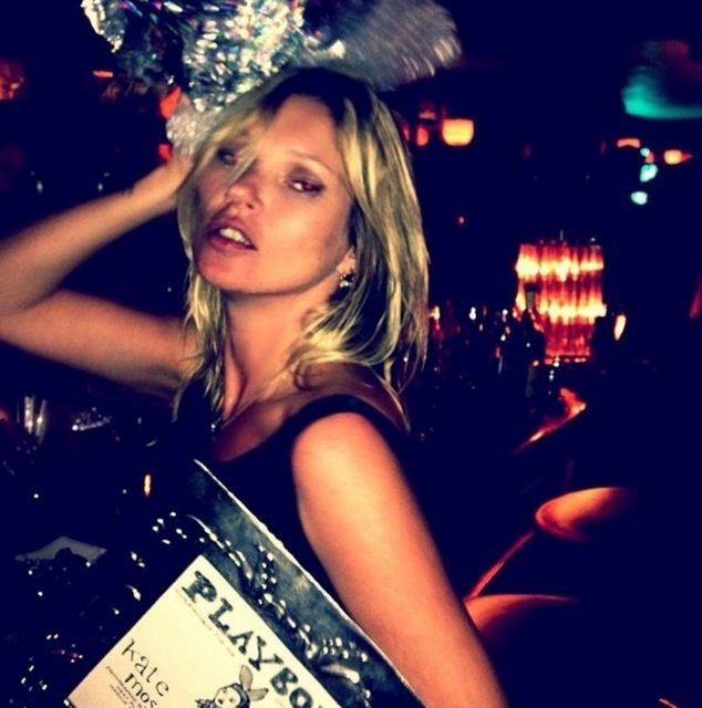 Kate Moss'un doğum gününden -