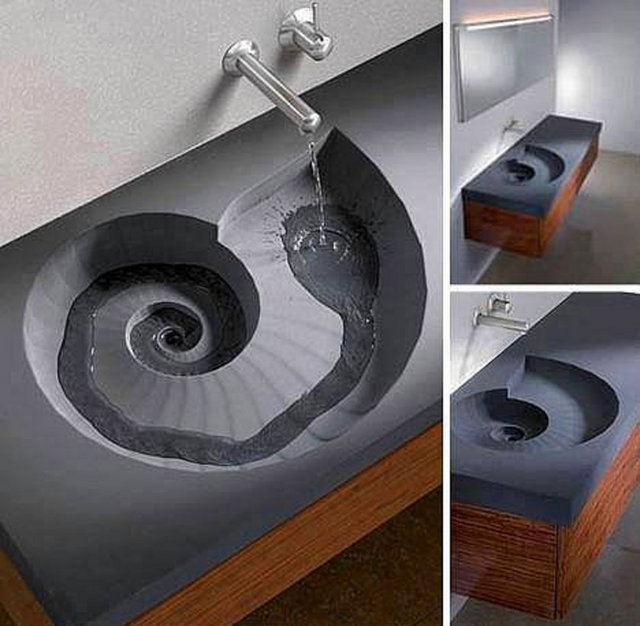 19. Zamanla aşınmış görünümü verilmiş lavabo