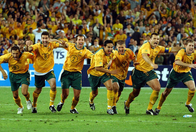 Avustralya - the Socceroos - Futbol ve Kanguru kelimelerinin birleşimi