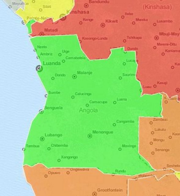 9) Angola