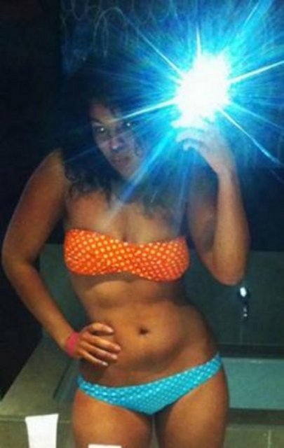 Jordin Spark'ın banyo pozu.