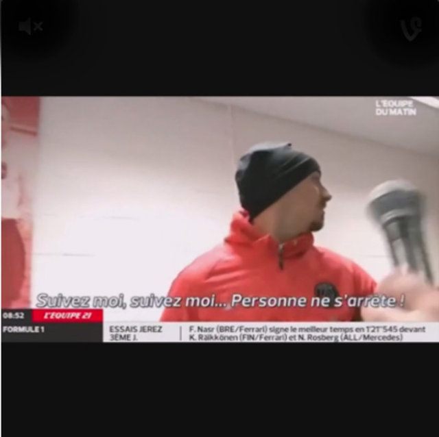 9. Zlatan: "Beni takip edin, kimse konuşmasın." Muhabir: "Neden kimse konuşmuyormuş?" Zlatan: "Çünkü patron benim!"