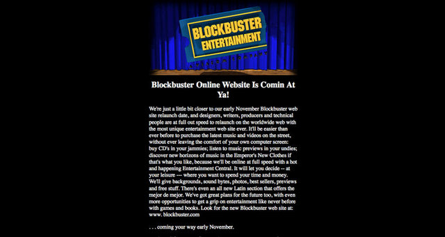 Blockbuster Ekim 1996