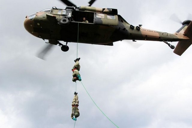 İşte tatbikattan mükemmel fotoğraflar...