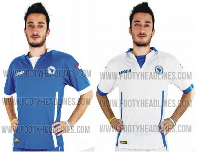 Bosna Hersek A Milli Takım iç saha ve deplasman forması