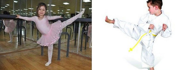 17. Kız çocuk bale Erkek çocuk karatedir -
