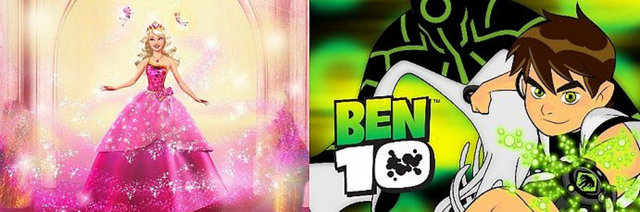 16. Kız çocuk Barbie'dir Erkek çocuk Ben10
