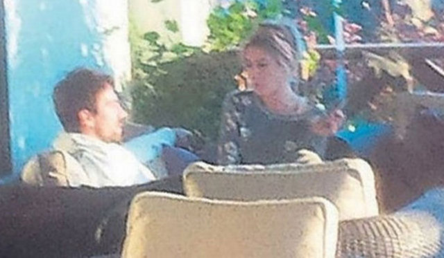 Çelikkol'la bir proje için görüşen Kobal, tekstilci işadamı Kaan Kalyon'la birlikte.  -