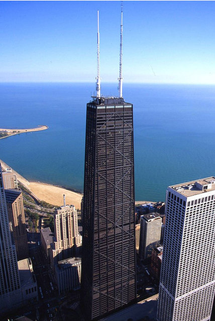 36. John Hancock Center - Chicago, USA, 344m