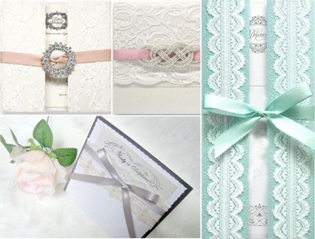 Davetiyeler ile başlayalım. Bu sene davetiyelerin, inci, dantel ve taşlarla süslenmiş olduğunu göreceğiz.