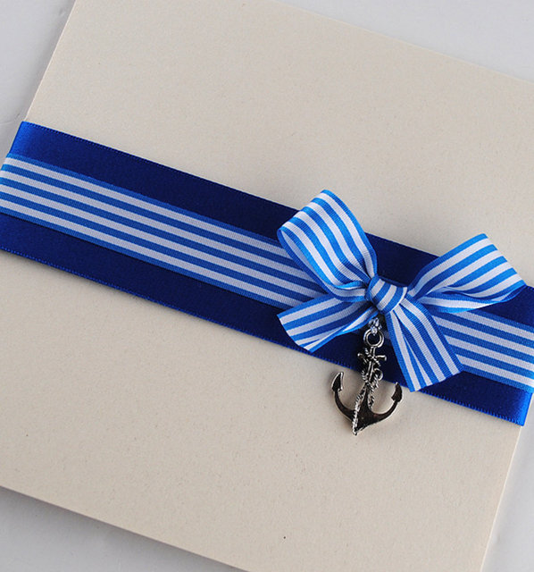 Çizgiler, zig zaglı desenler 2014'ün en güçlü trendlerinden marine temasının davetiyelerinize yansıyacak şık detayları olacak.