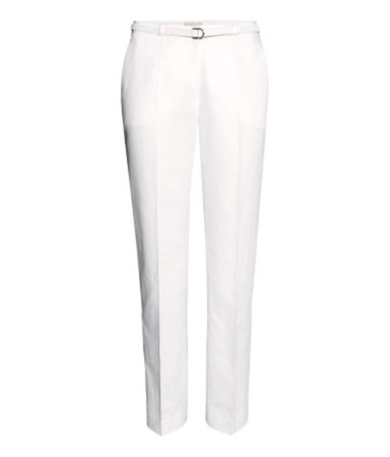 Beyaz keten pantolon 66.95 TL. H&M