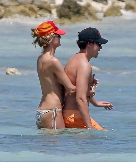 Bu kare de  Heidi Klum ve Vito Schnabel'in tatilinden.