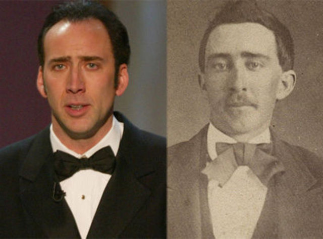 BENZERLİK HABERİ GÜNDEMDE - Biraz da gülelim! Her şey iki yıl önce Oscarlı yıldız Nicolas Cage'e çok benzeyen bir Amerikalı'nın 1870'lerde iç savaş sırasında çekilmiş fotoğrafının internette satışa sunulmasıyla başladı.