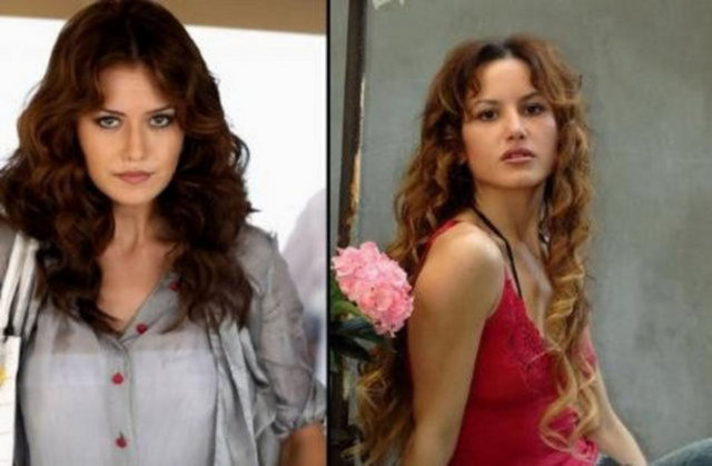 Evcen bu haliyle bir başka ünlü oyuncuya Yıldız Asyalı'ya şaşılacak derecede benziyor.