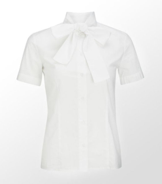 Beyaz fular detaylı gömlek Max.&Co.