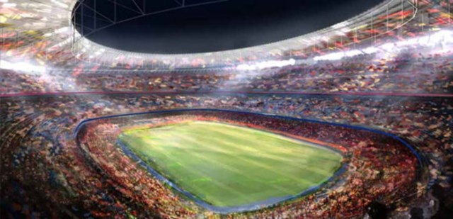 BARCELONA'YA DA YENİ STAT: 2017 Mayıs ayında başlayacak inşaatın 2021 Şubat'ında biteceği belirtildi. Yenileme çalışmalarının sonrasında kapasitenin 105 bine yükseleceği kaydedildi. Öte yandan stadın içerisinde küçük bir stat daha olacağı belirtildi.