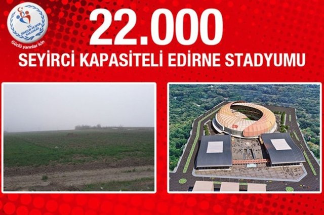 Edirne Stadyumu: Edirne'nin spor kültürüne önemli katkılar sağlayacak Edirne Stadyumu projesinde UEFA standartlarına göre revizyonlar yapılıyor.