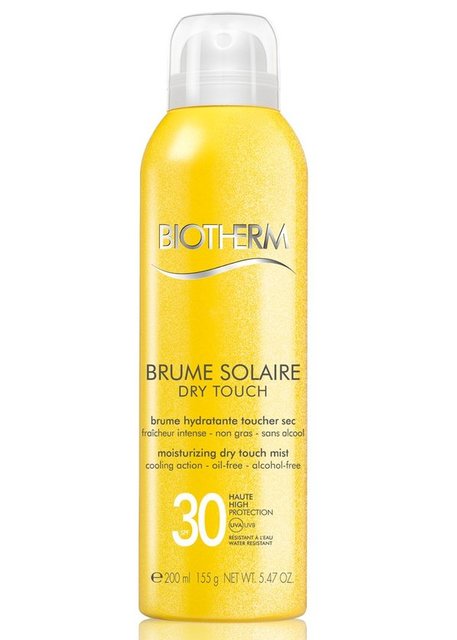 Bioterm Brume Solaire Dry Touch SPF 30,  yeni alkolsüz bir güneş̧ spreyi. Ciltte çok hafif bir hissiyat ile yüksek koruma sağlıyor. Mineral tanecikleri ile cildi anında rahatlatıyor ve uygulandığı an cilt ile bütünleşiyor.
