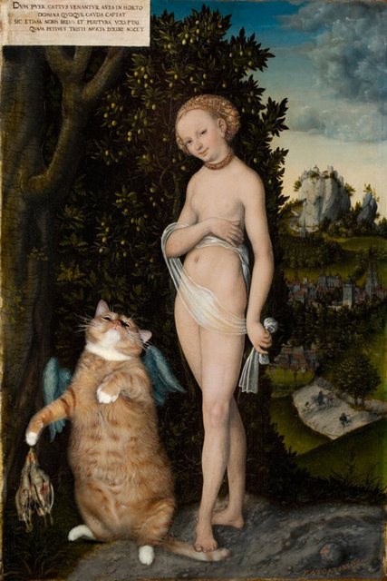 Lucas Cranach the Elder, Venus with Cupid Stealing Honey